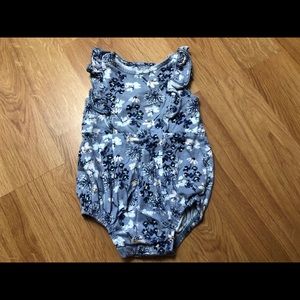 Sweet, baby girl romper